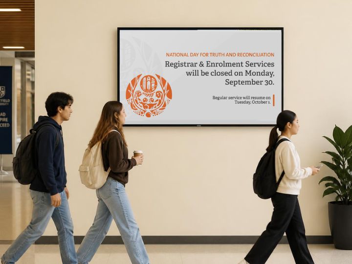 Registrar’s Office Digital Signage